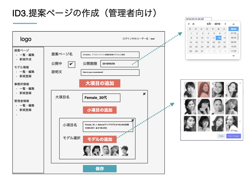 提案ページの作成